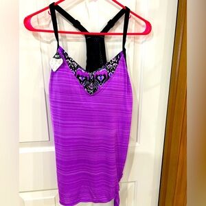 Zeroxposur sun smart swim yoga running bike paddle top side knot size L new